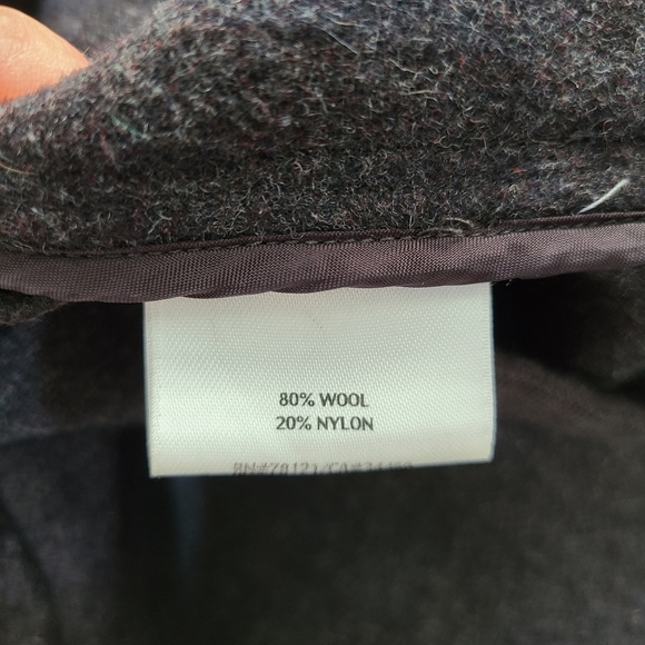 Eileen Fisher Hooded Wool Blend Coat - Picture 5 of 5